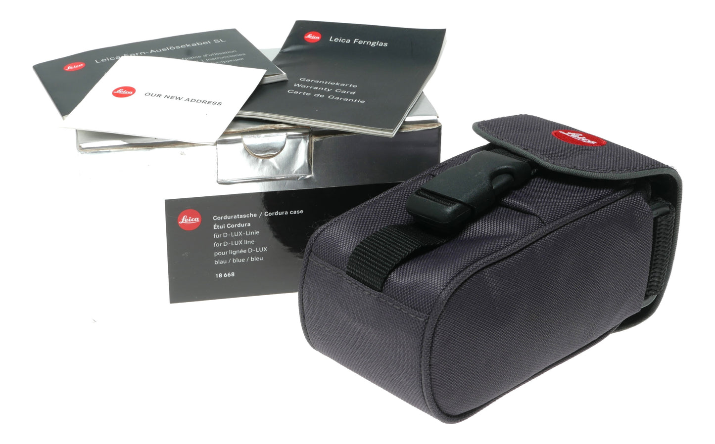Leica D-LUX Line Cordura Case - Blue/Silver