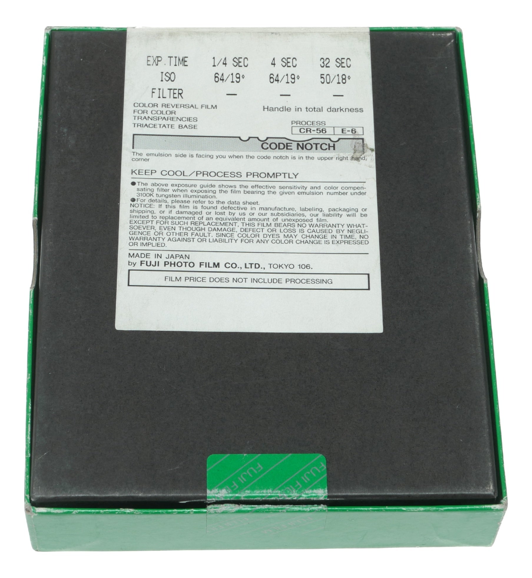 Fujifilm Fujichrome RTP Tungsten Professional Color Reversal Film, ISO 64, 50 Sheets, 4x5 inch Format - View 3