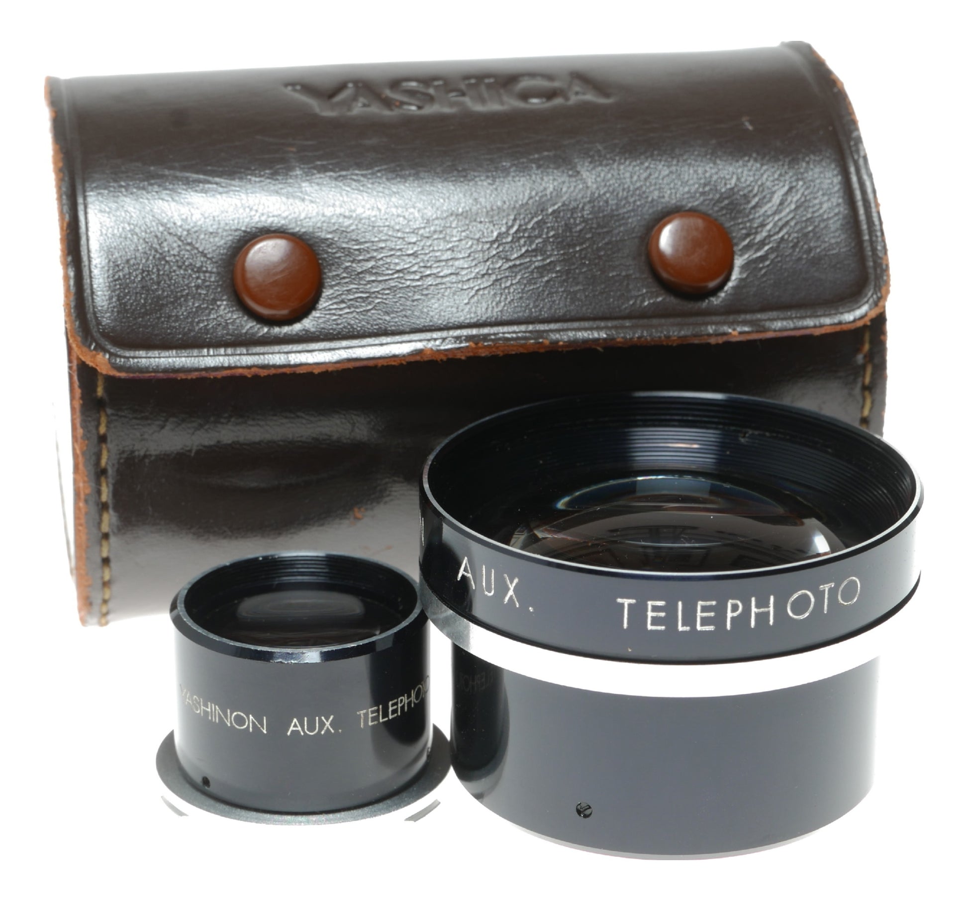 Yashica Yashinon Telephoto Lens with Viewer - Vintage Japanese Auxiliary Lens