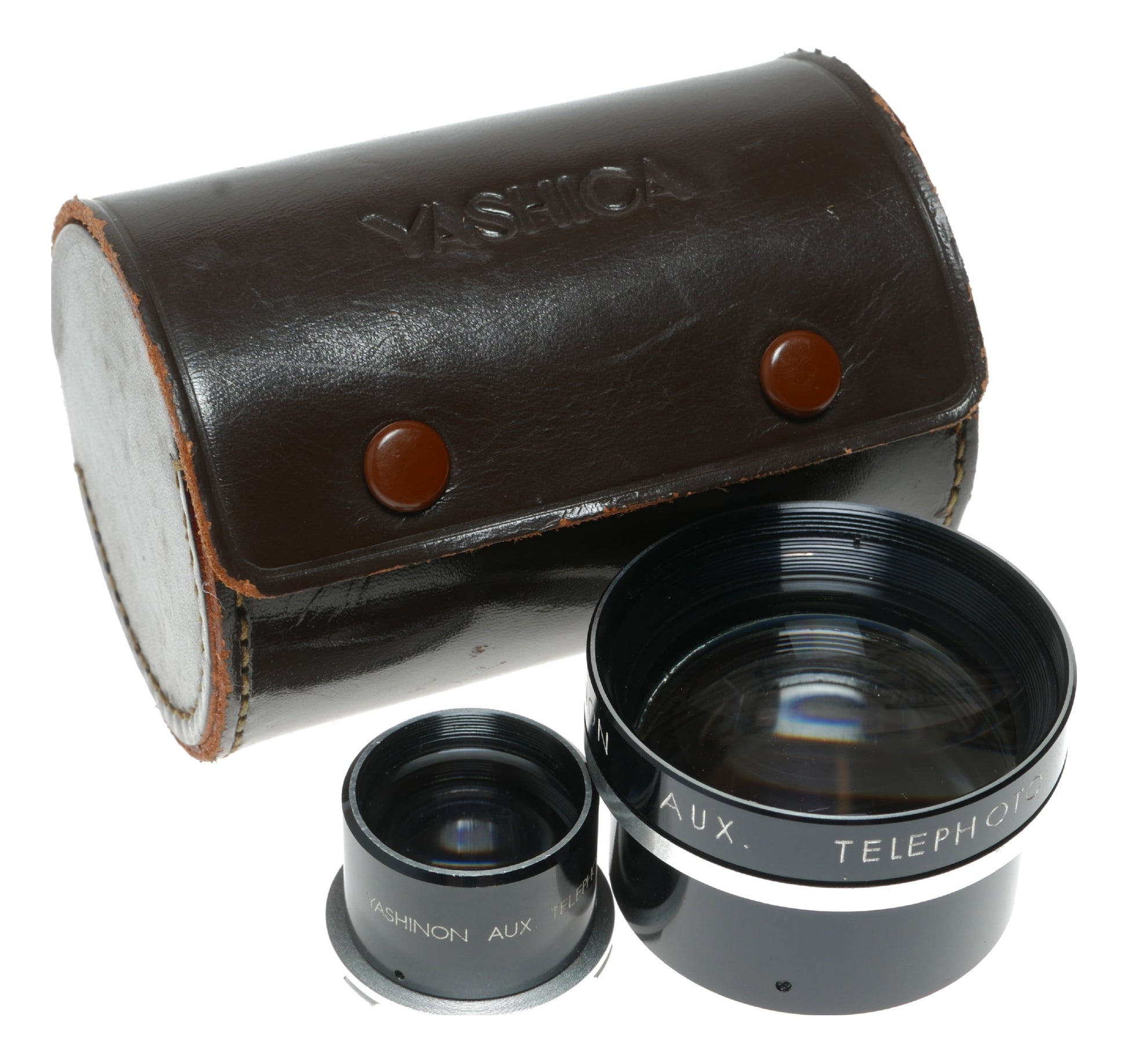 Yashica Yashinon Telephoto Lens with Viewer - Vintage Japanese Auxiliary Lens - View 2