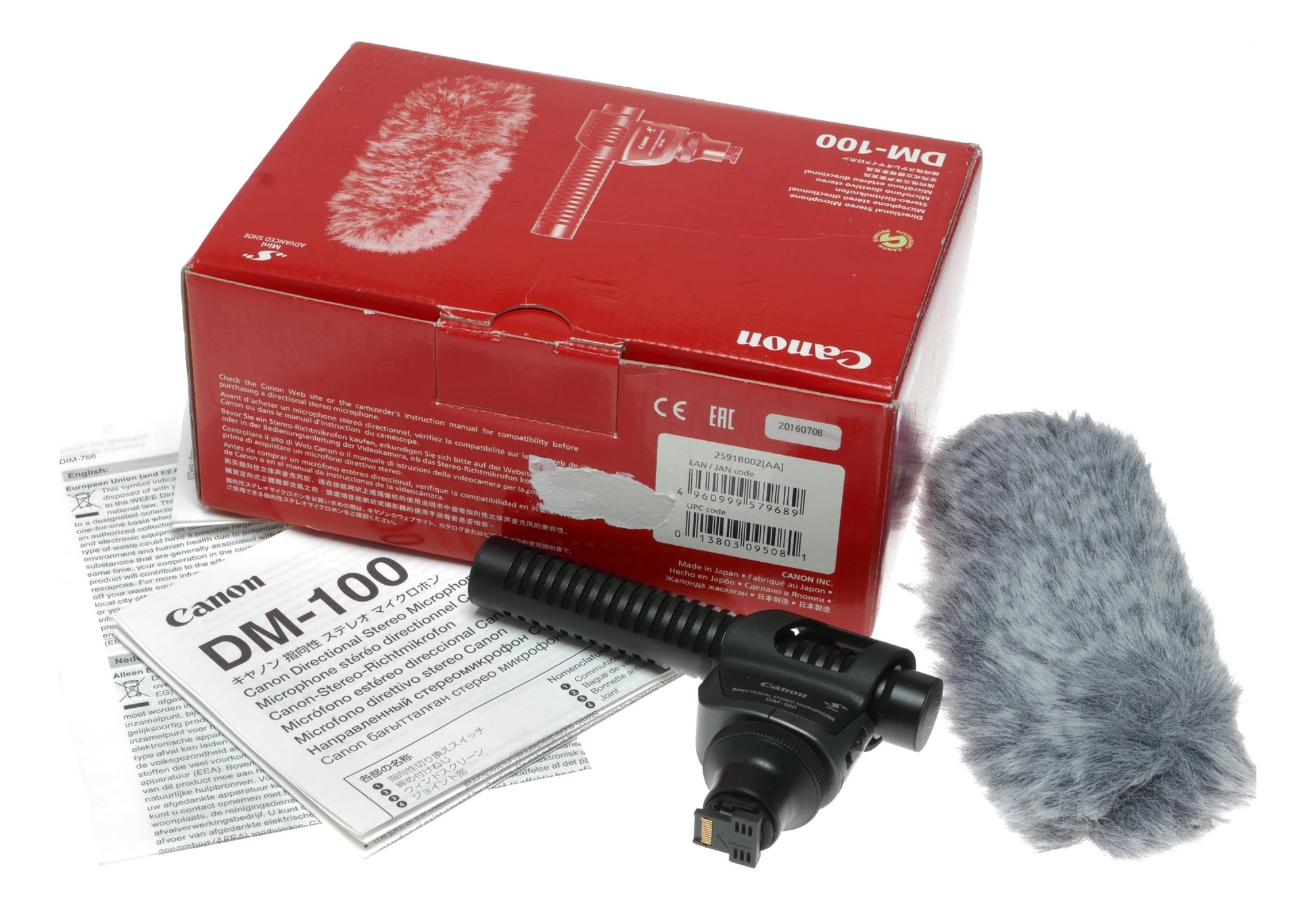 Canon DM-100 Directional Stereo Microphone for Cameras