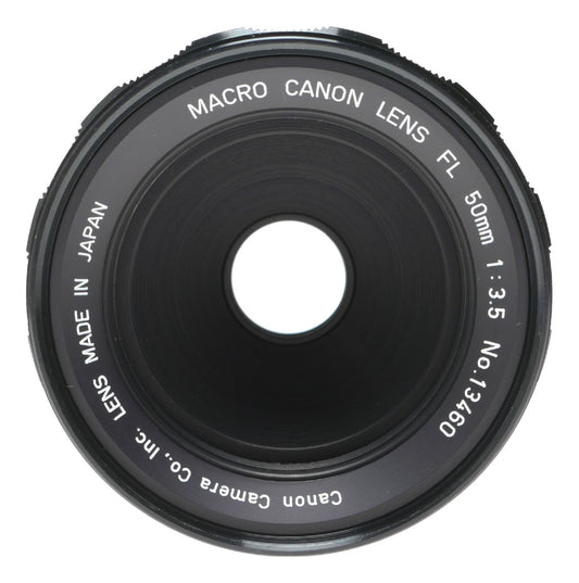 Canon FL 50mm f/3.5 Vintage Macro Lens Made in Japan - View 2