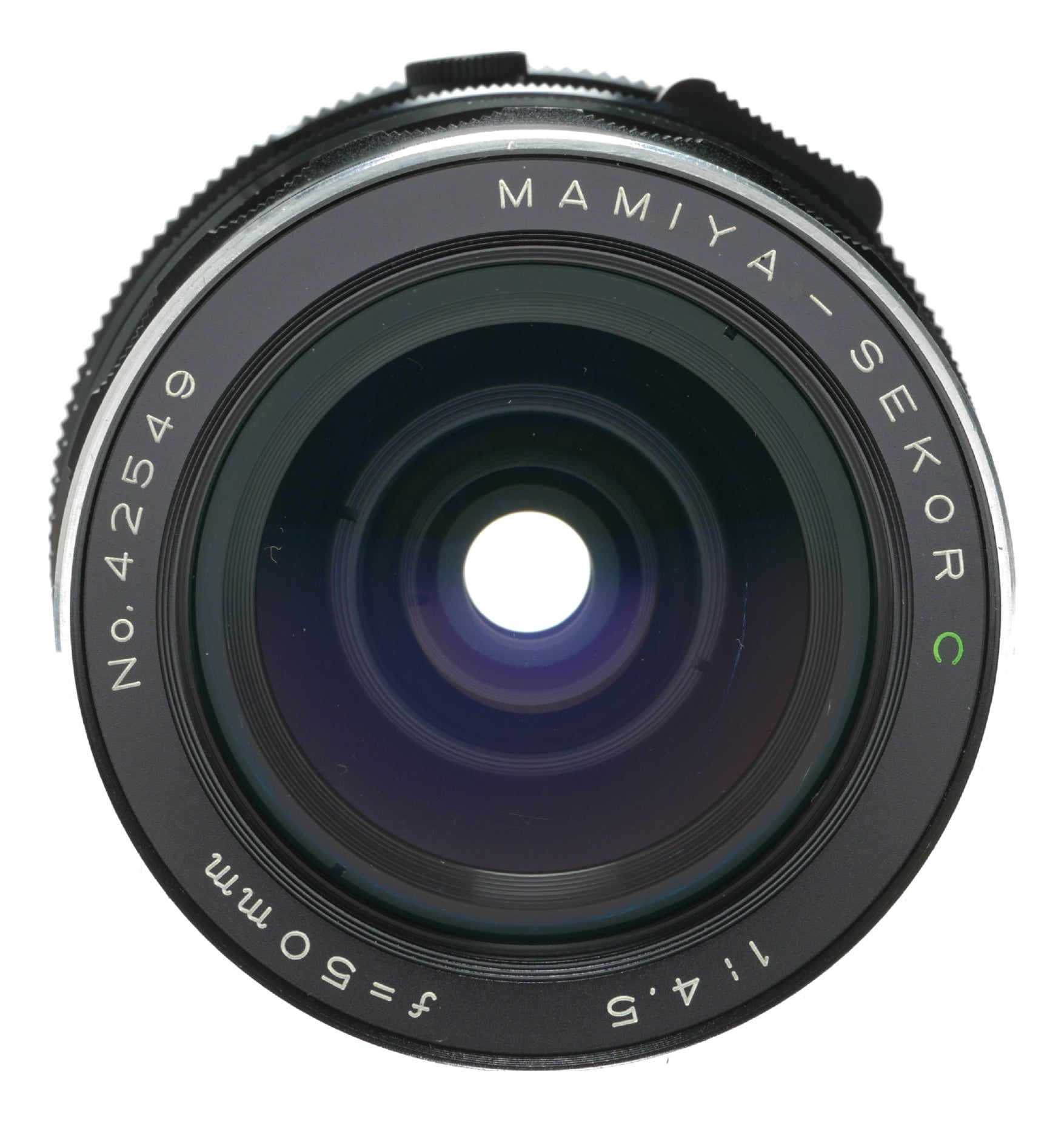 Mamiya-Sekor C 50mm f/4.5 Vintage Camera Lens Made in Japan - View 4