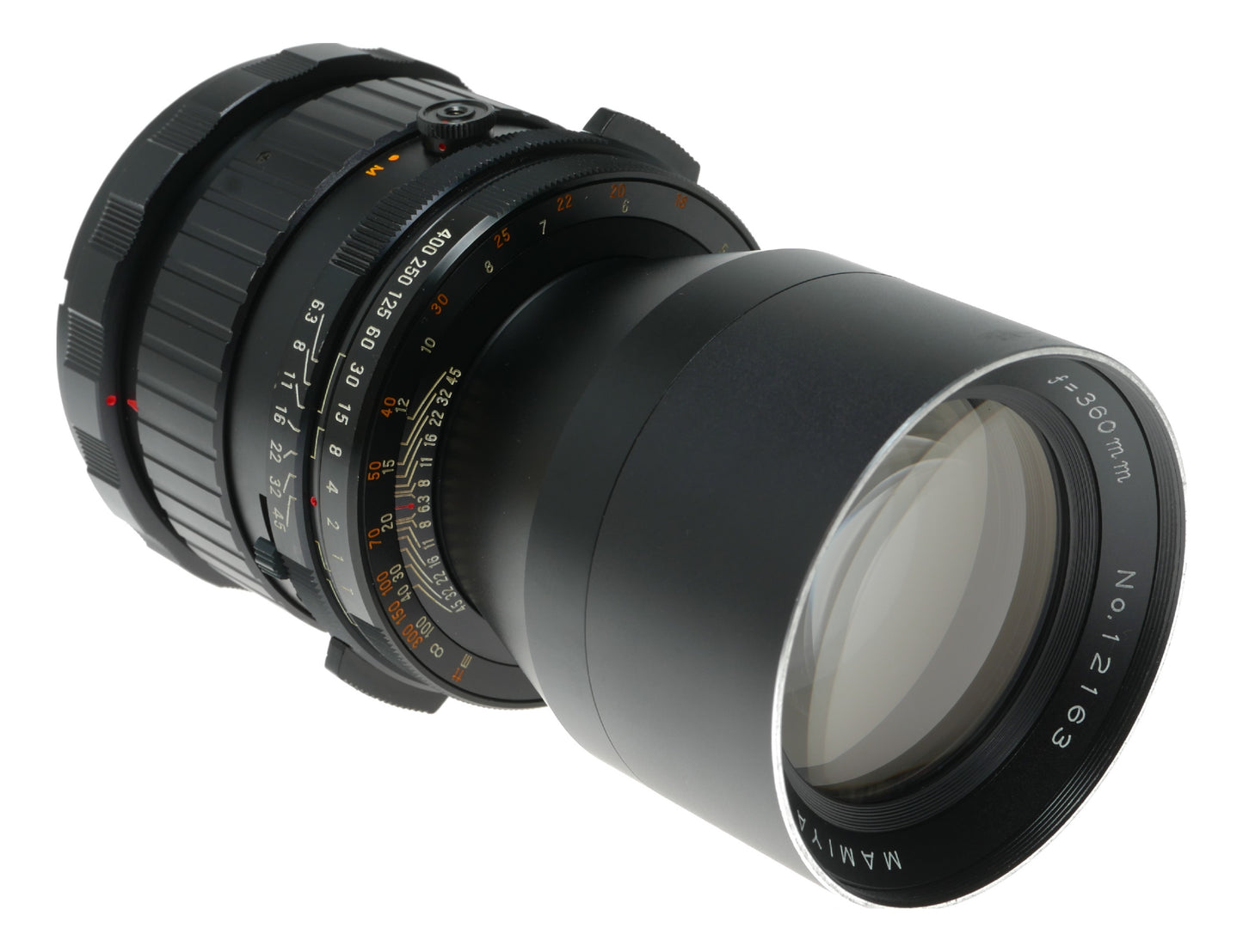 Mamiya-Sekor 360mm f/6.3 Vintage Telephoto Lens Made in Japan - View 4