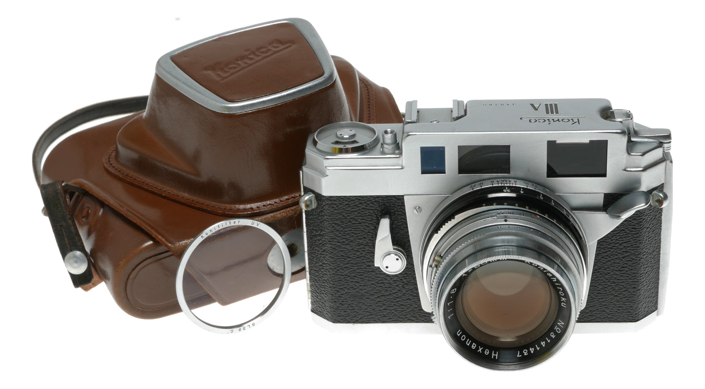 Konica III A Vintage Rangefinder Camera with Hexanon 50mm f/1.8 Lens