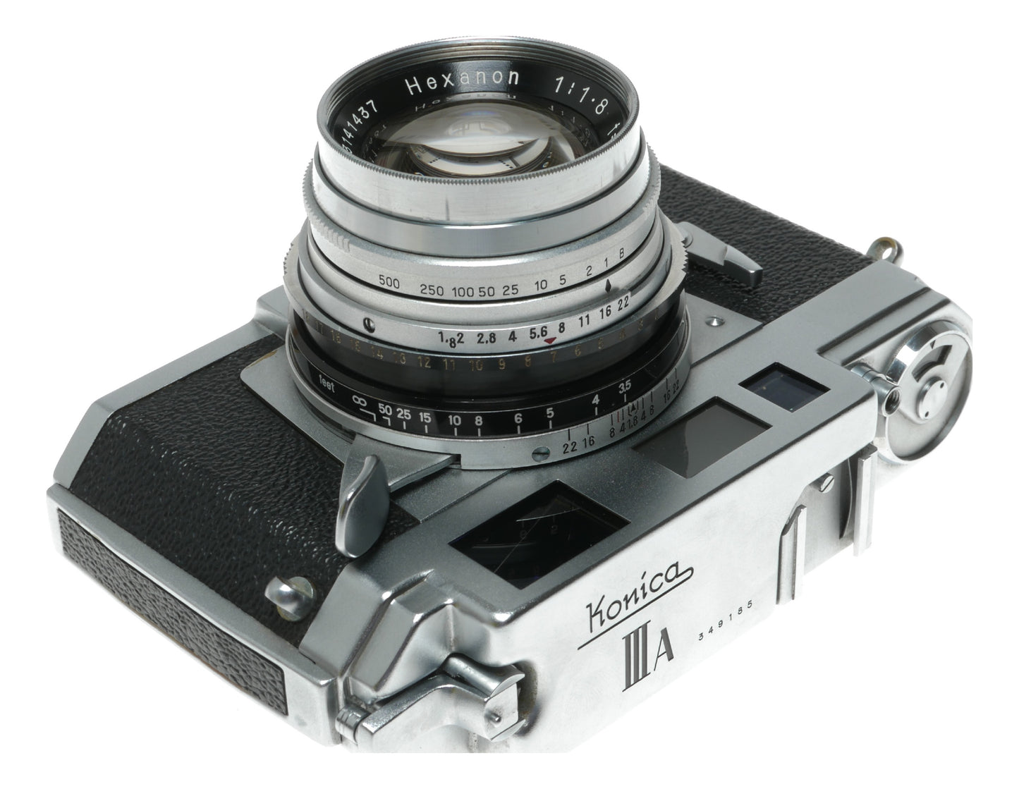 Konica III A Vintage Rangefinder Camera with Hexanon 50mm f/1.8 Lens - View 3
