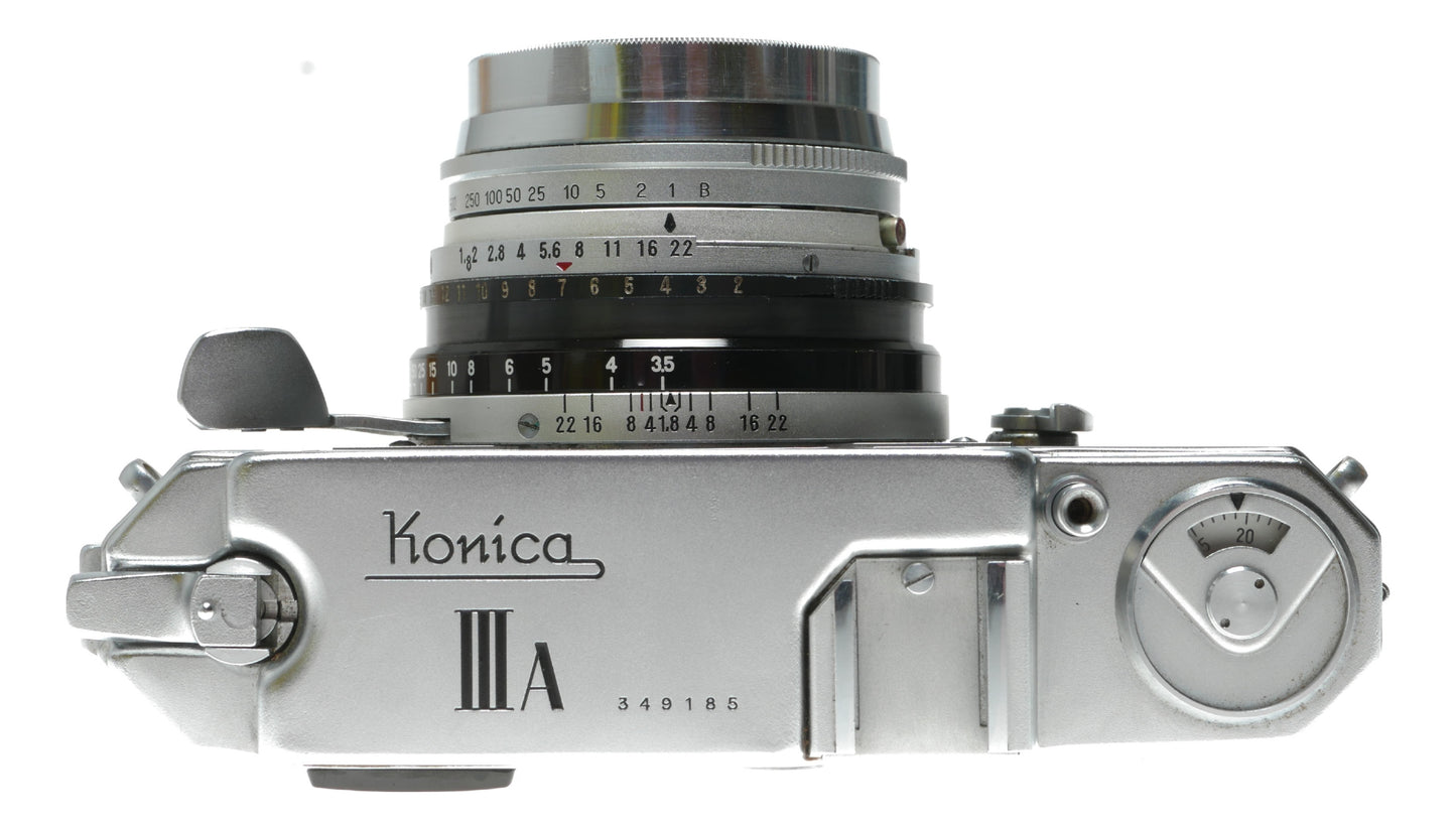 Konica III A Vintage Rangefinder Camera with Hexanon 50mm f/1.8 Lens - View 8
