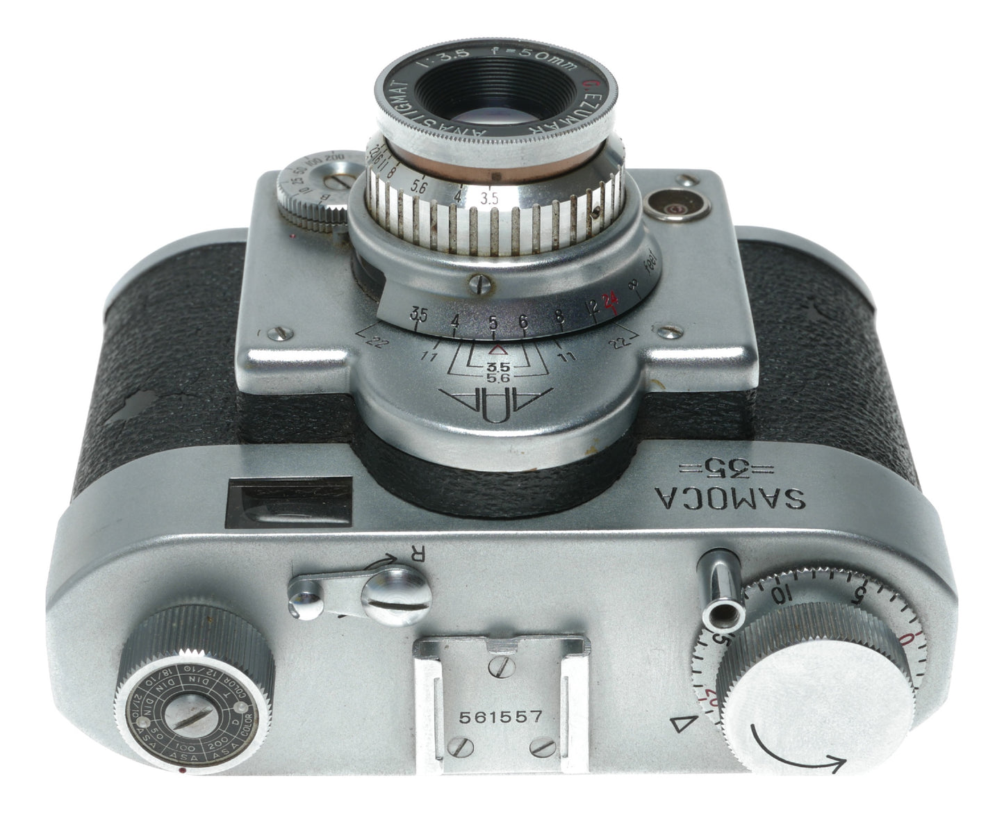 Samoca 35 Vintage Film Camera with Cezumar Anastigmat 50mm f/3.5 Lens - View 3