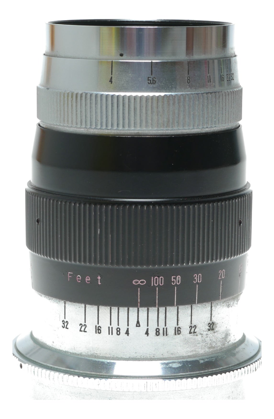 Canter 135mm f/4 Vintage Portrait Lens by T.K.K with Feet Scale - View 7