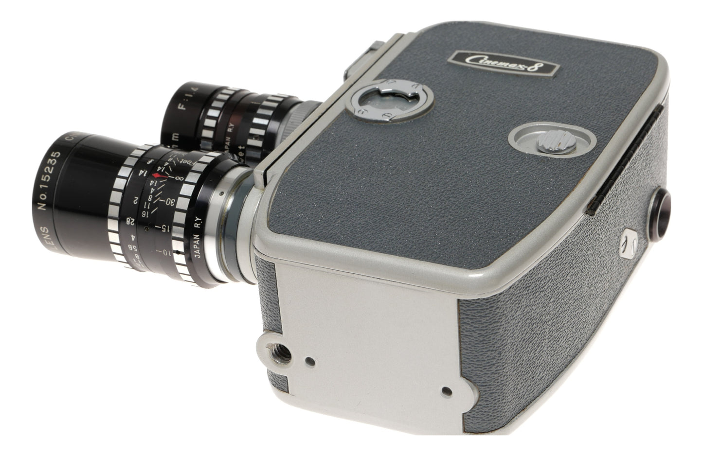 Cinemax-8 8mm Movie Camera with Lenses - View 8