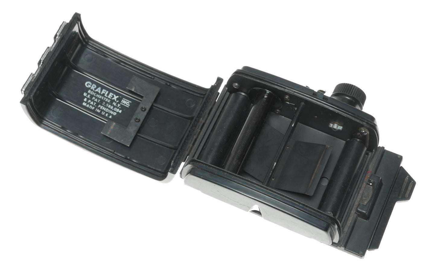 Graflex Graphic 23 Vintage 120 Roll Film Camera with Holder, Made in USA - View 10