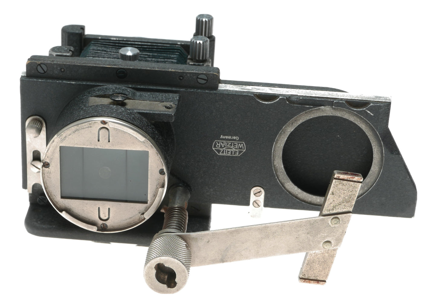 Leitz Wetzlar Bellowsmat Vintage Camera with Clamp and 1/50mm and 1/150mm Lenses - View 4