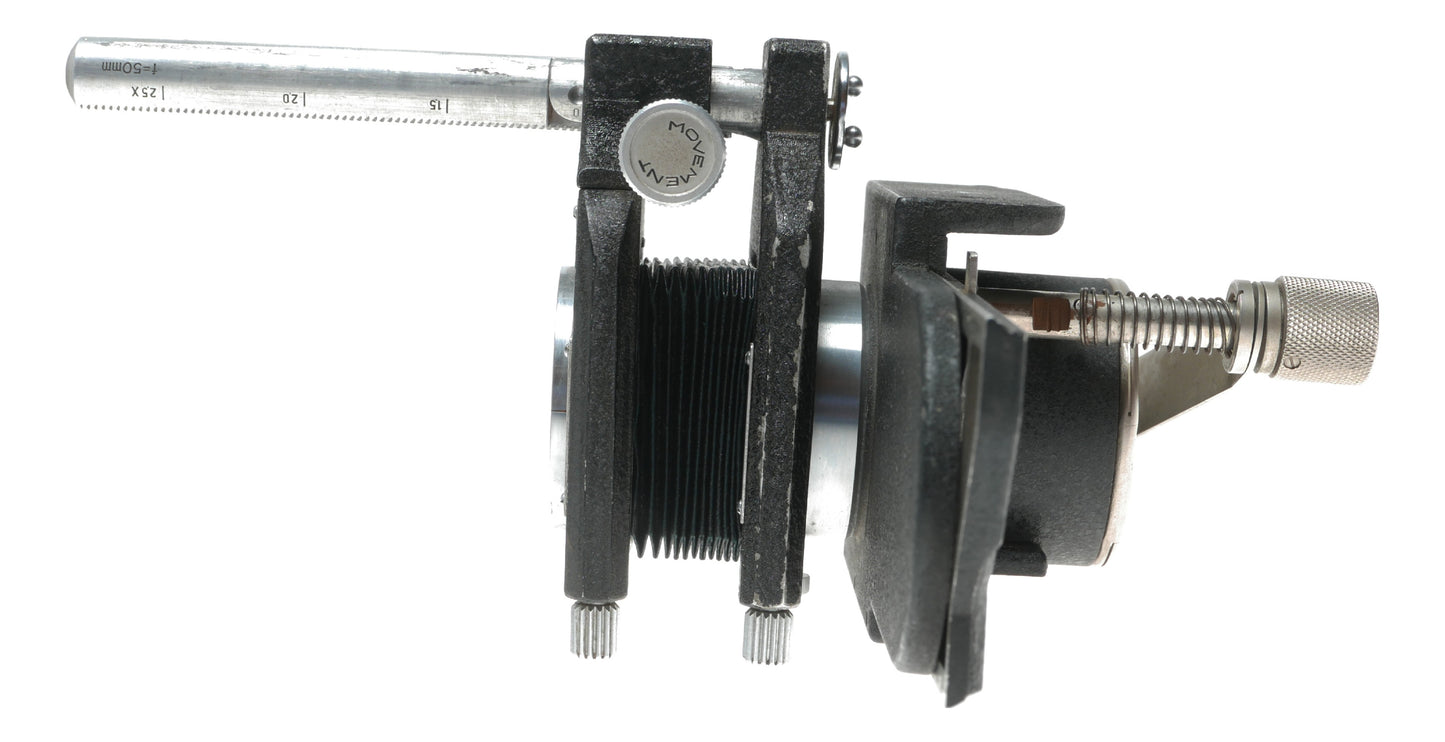 Leitz Wetzlar Bellowsmat Vintage Camera with Clamp and 1/50mm and 1/150mm Lenses - View 8