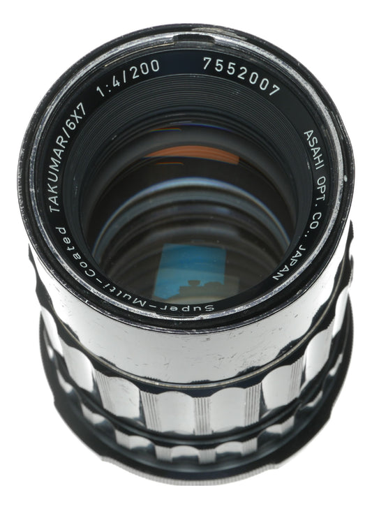 Asahi Opt. Co. Super-Multi-Coated Takumar 200mm f/4 Vintage SLR Lens from Japan - View 10