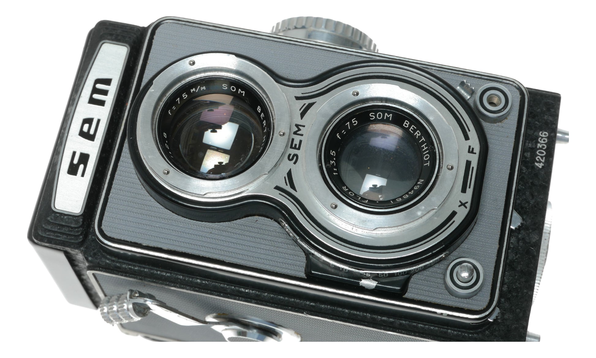 Berthiot Flor Vintage 50mm f/3.5 Lens for SEM Camera - View 9