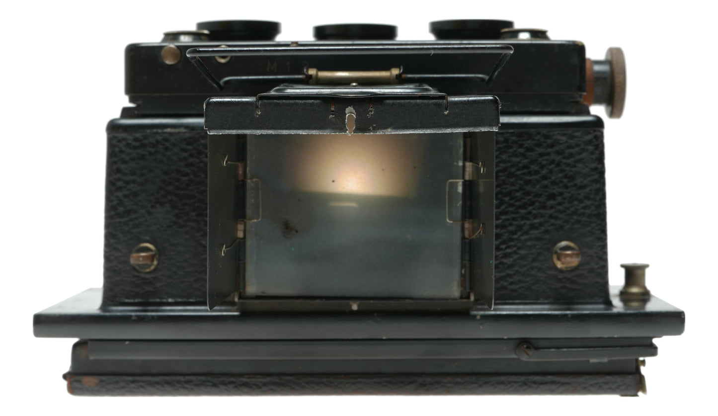 Voigtländer Stereoflektoskop 6x13 Vintage Film Camera with Helioplan 75mm f/4.5 Lens and Compur Shutter - View 5