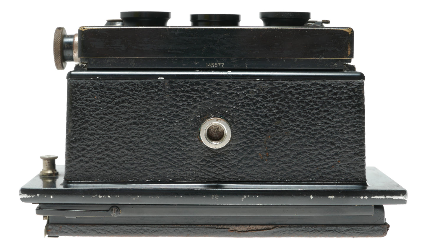 Voigtländer Stereoflektoskop 6x13 Vintage Film Camera with Helioplan 75mm f/4.5 Lens and Compur Shutter - View 6