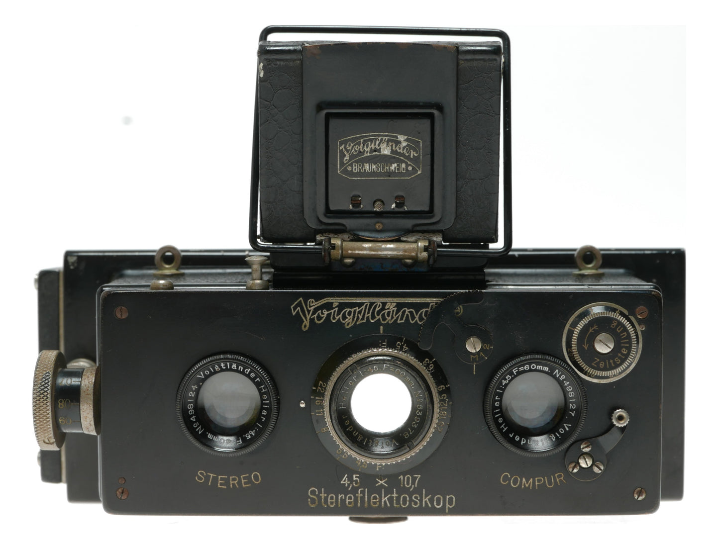 Voigtländer Stereo Vintage Camera with Heliar 1:4.5 40mm Lens and Compur Shutter