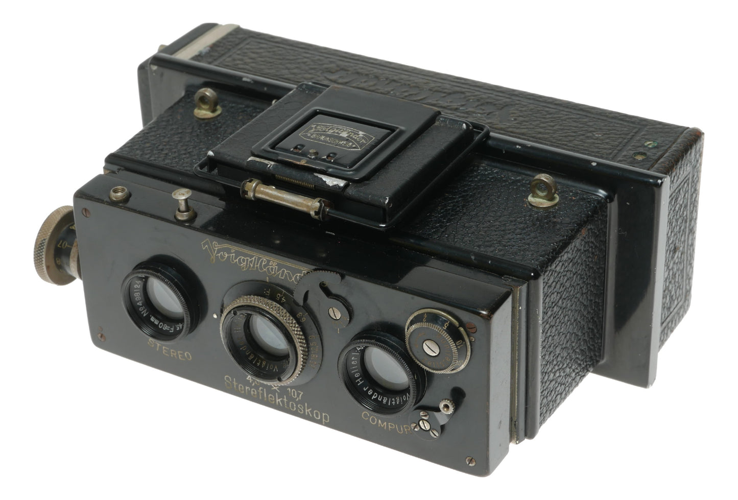 Voigtländer Stereo Vintage Camera with Heliar 1:4.5 40mm Lens and Compur Shutter - View 2