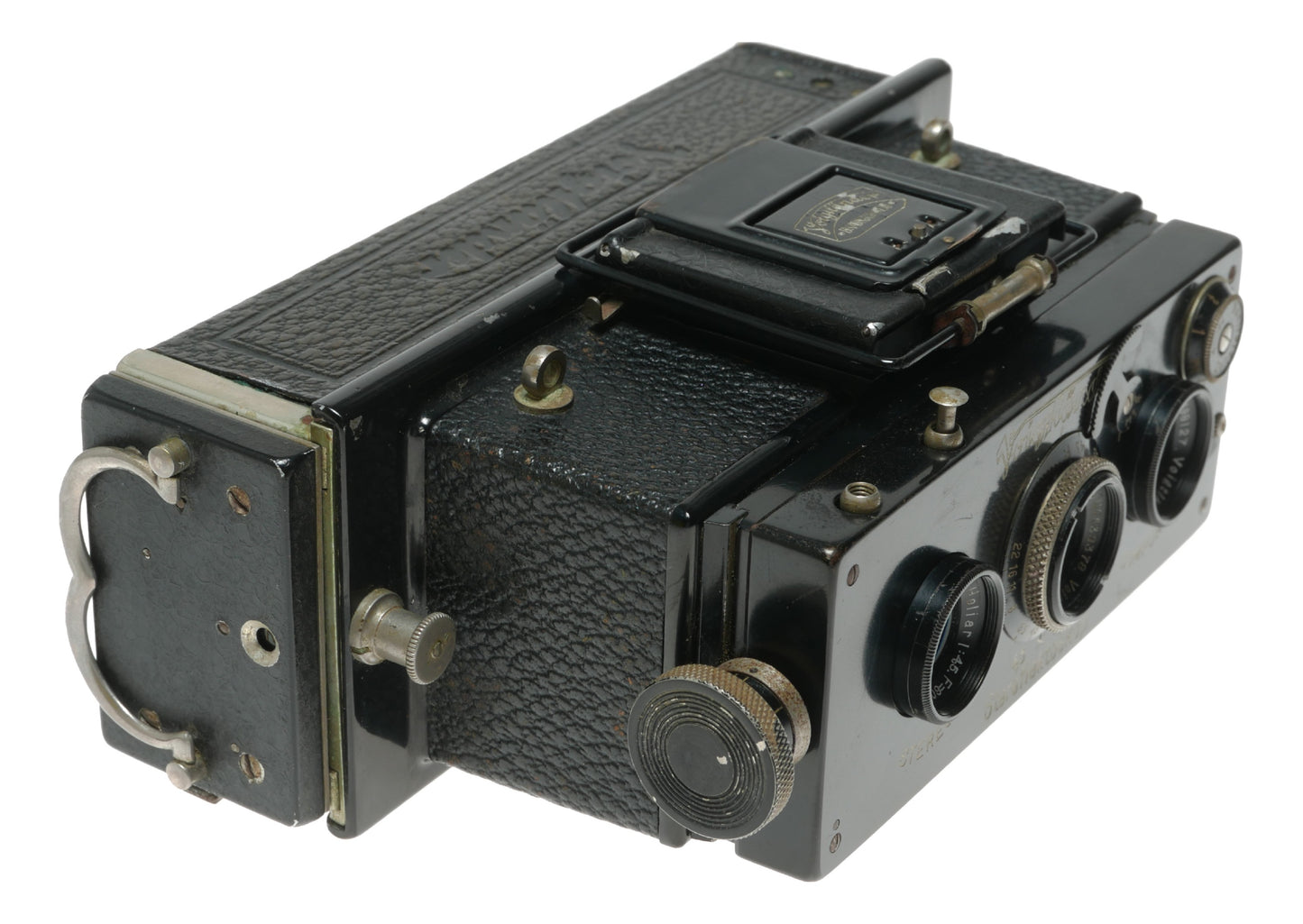 Voigtländer Stereo Vintage Camera with Heliar 1:4.5 40mm Lens and Compur Shutter - View 3