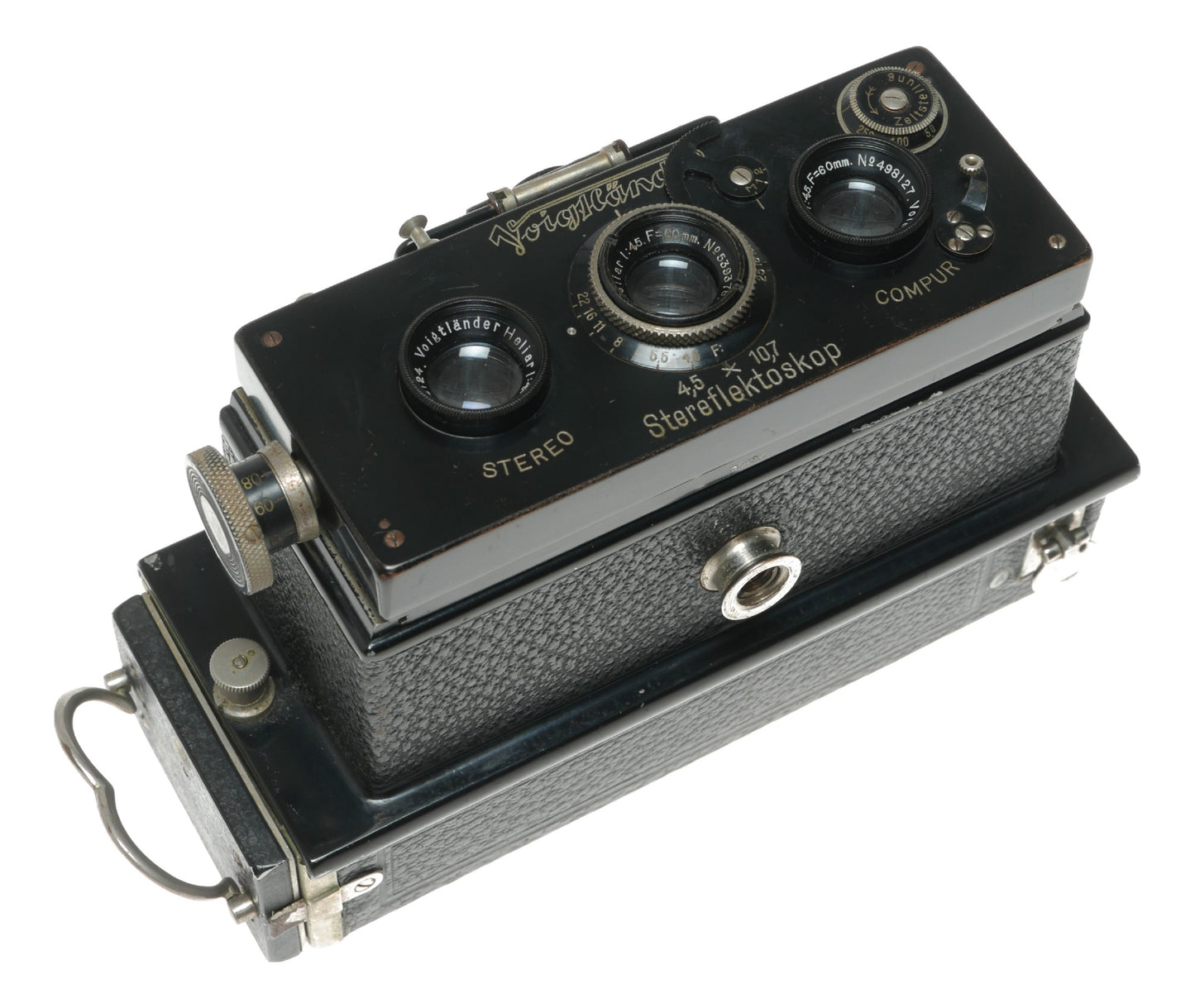 Voigtländer Stereo Vintage Camera with Heliar 1:4.5 40mm Lens and Compur Shutter - View 7