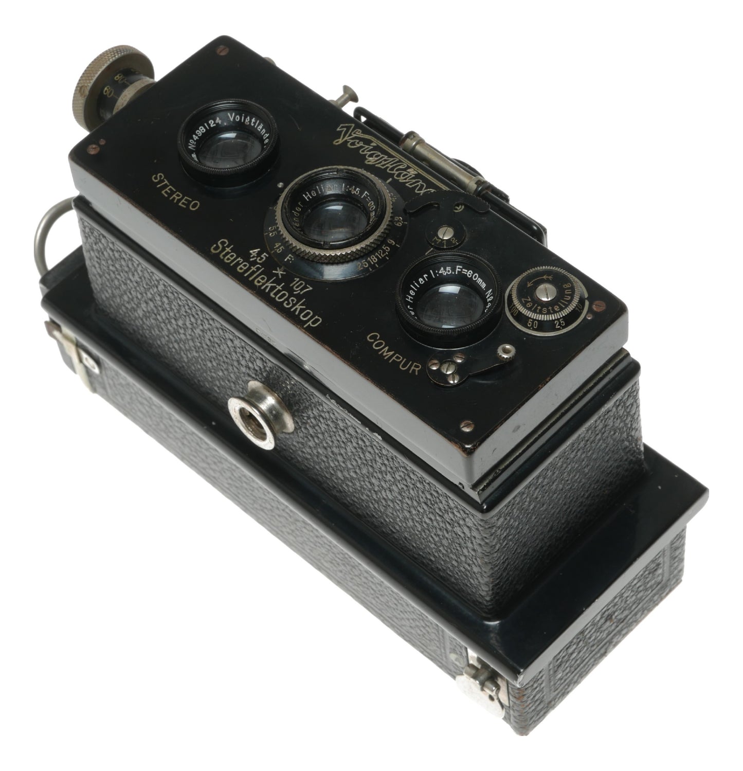 Voigtländer Stereo Vintage Camera with Heliar 1:4.5 40mm Lens and Compur Shutter - View 8