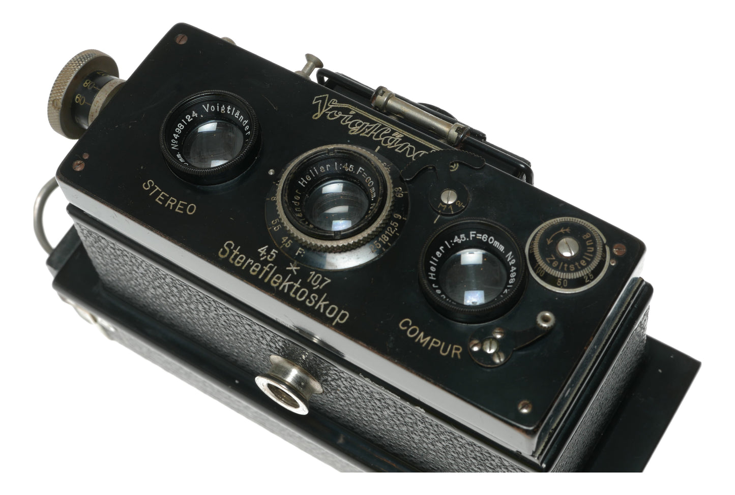 Voigtländer Stereo Vintage Camera with Heliar 1:4.5 40mm Lens and Compur Shutter - View 9