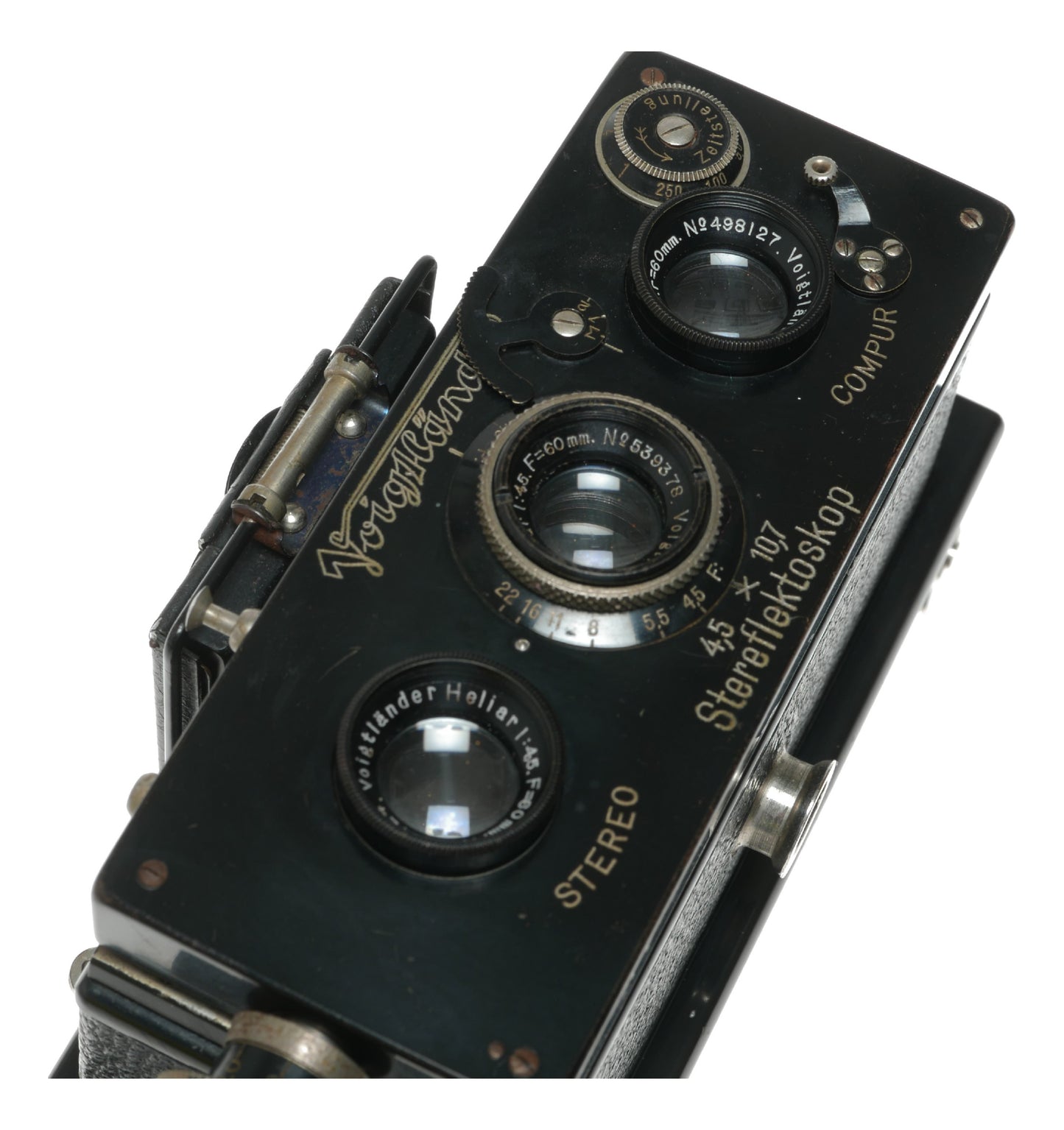 Voigtländer Stereo Vintage Camera with Heliar 1:4.5 40mm Lens and Compur Shutter - View 10