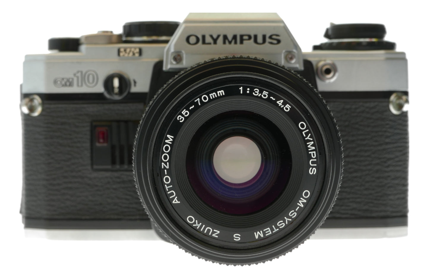 Olympus OM10 Vintage SLR Camera with 35-70mm f/3.5-4.5 Zuiko Auto-Zoom Lens