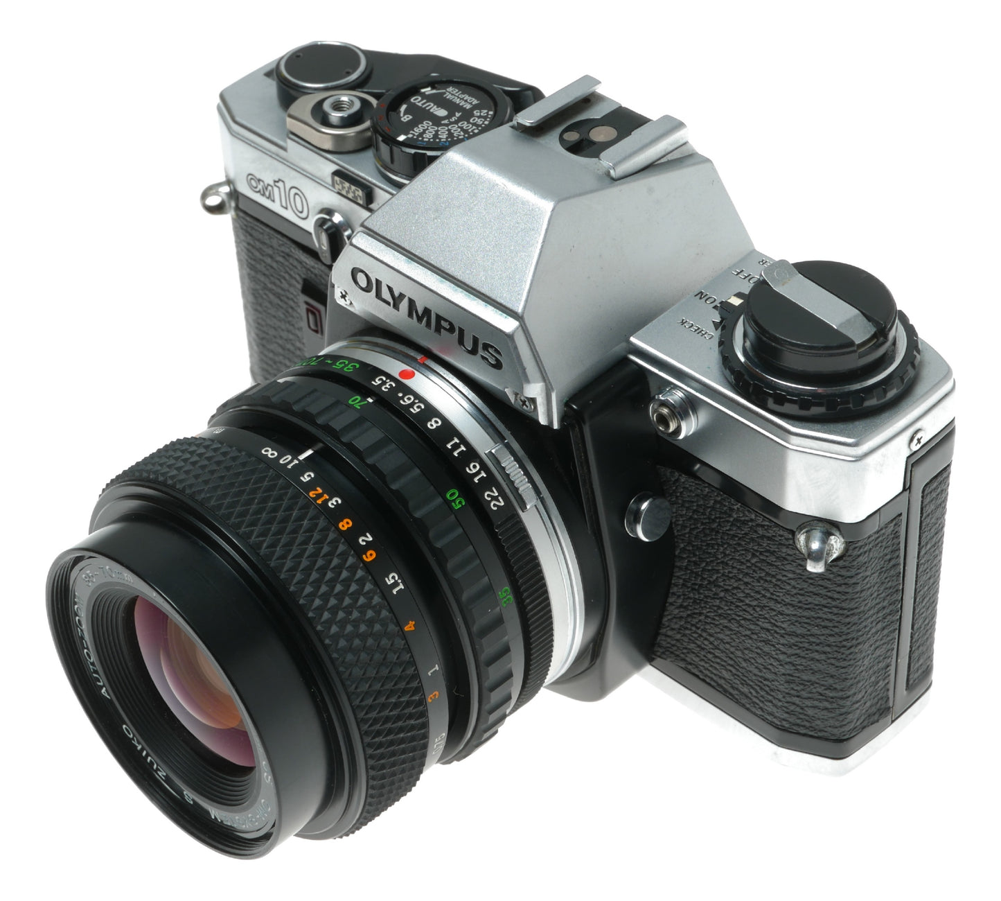 Olympus OM10 Vintage SLR Camera with 35-70mm f/3.5-4.5 Zuiko Auto-Zoom Lens - View 4