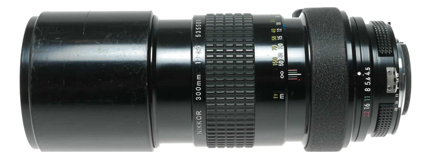 Nikon Nikkor 300mm f/4.5 Manual Focus Telephoto Lens - View 6