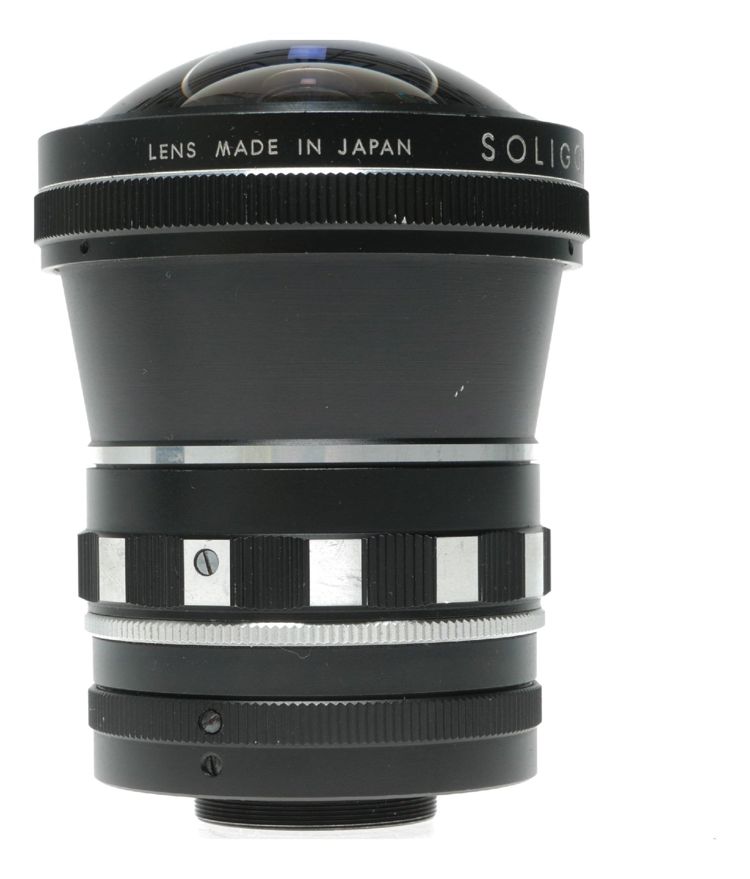 Soligor 180° Fisheye Auxiliary Lens - Vintage Japanese Optical Accessory with Multiple Aperture Settings - View 4