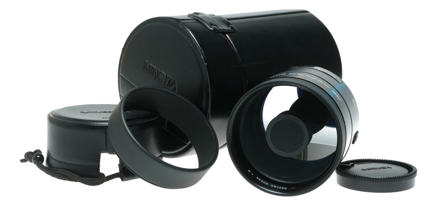 Minolta AF Reflex 500mm f/8 Manual Focus Mirror Lens for Minolta Z-Series Cameras