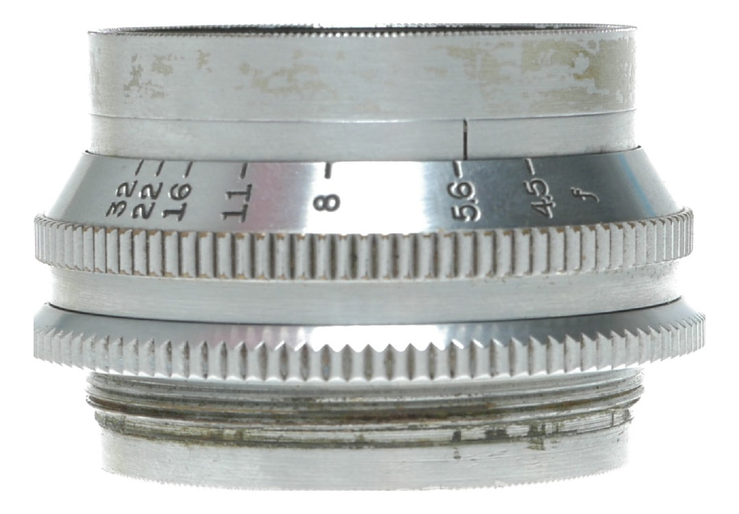 Wollensak 135mm f/4.5 Raptar Enlarging Lens, Chrome, Made in England - View 8