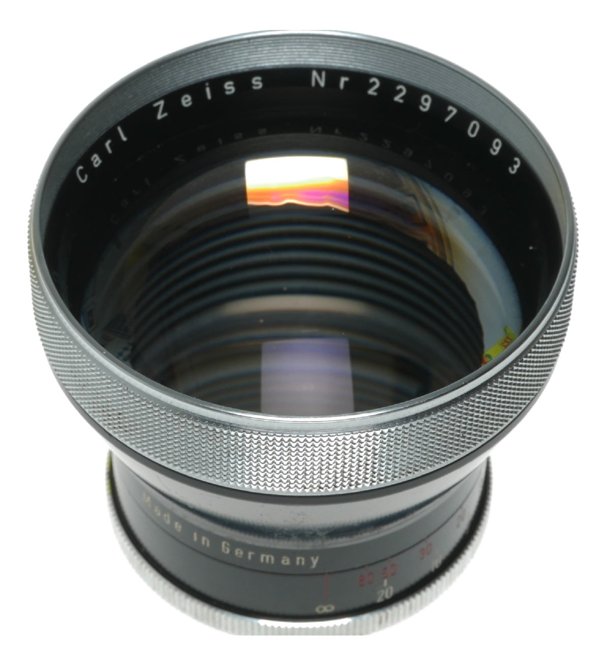 Carl Zeiss Tele-Pro-Tessar 85mm f/4 Vintage Camera Lens Made in Germany - View 3