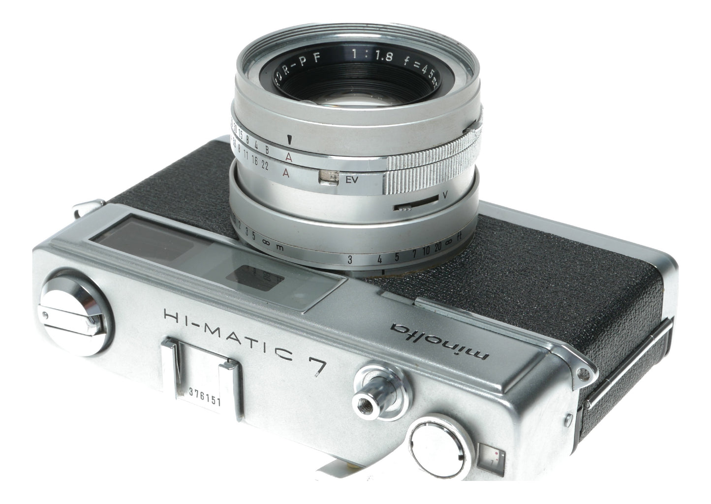 Minolta Hi-Matic 7 Vintage Rangefinder Camera with Minolta Rokkor 45mm f/1.8 Lens - View 9