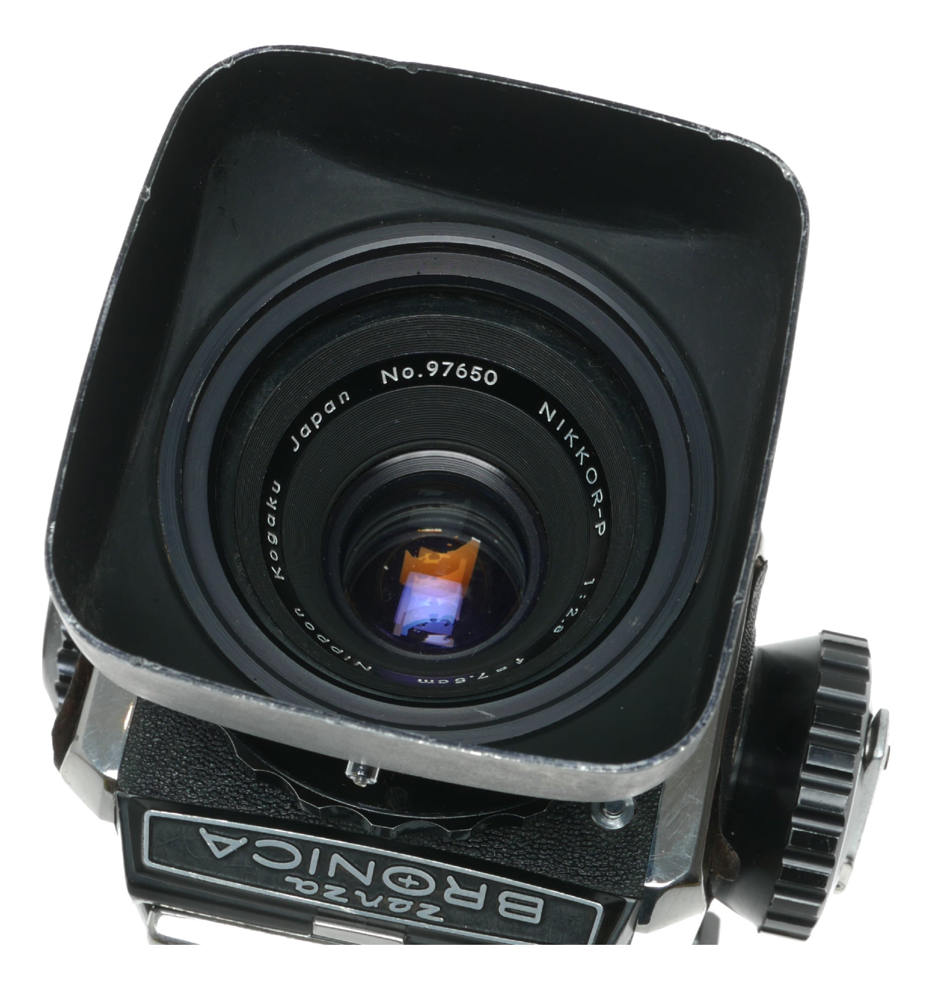 Bronica Zenza Bronica S2A Medium Format Film Camera with Nikkor-P 75mm f/2.8 Lens - View 8