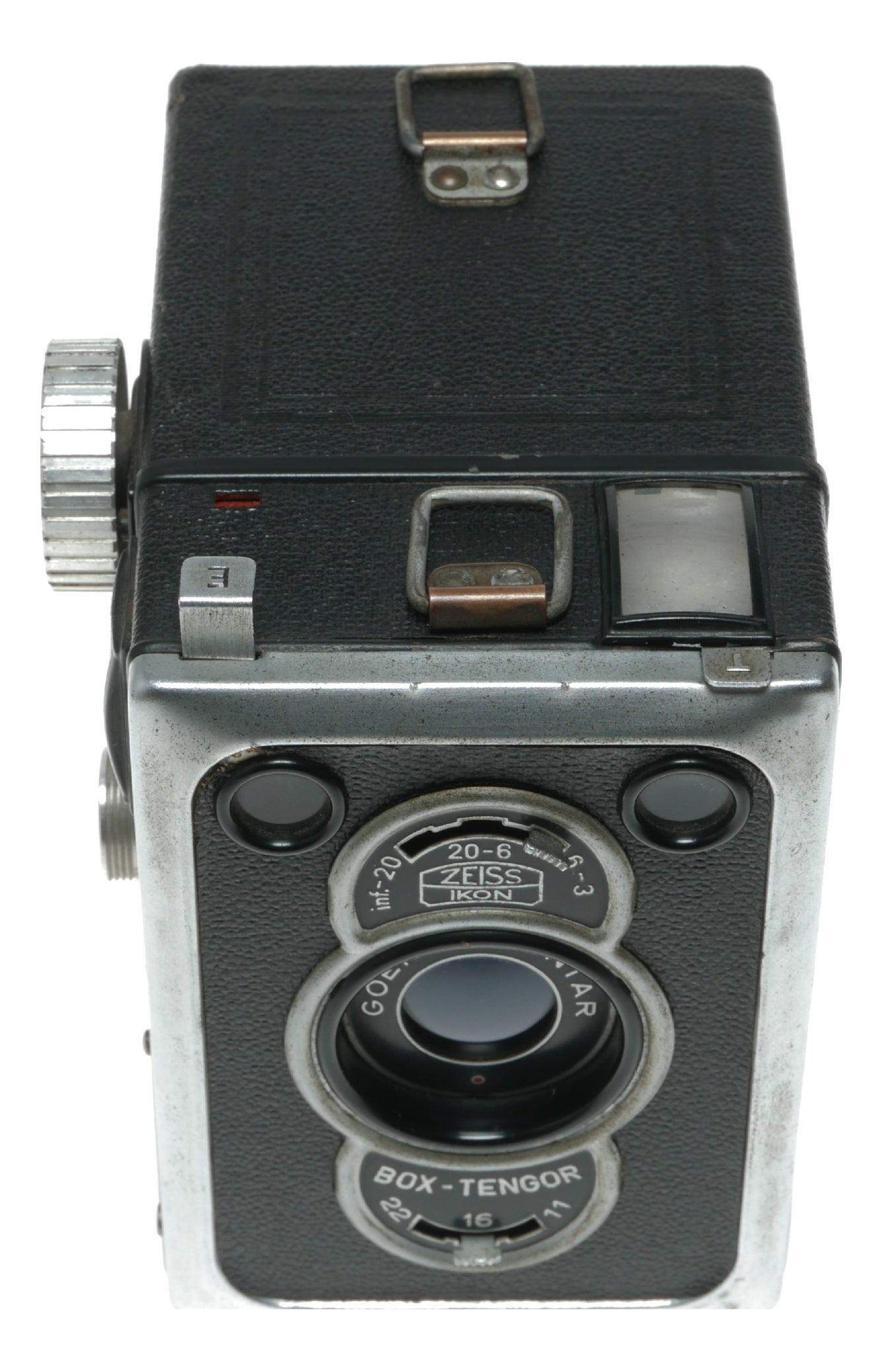 Goerz Frontar Box-Tengor Vintage Film Camera with Zeiss Ikon Int-20 Lens - View 3