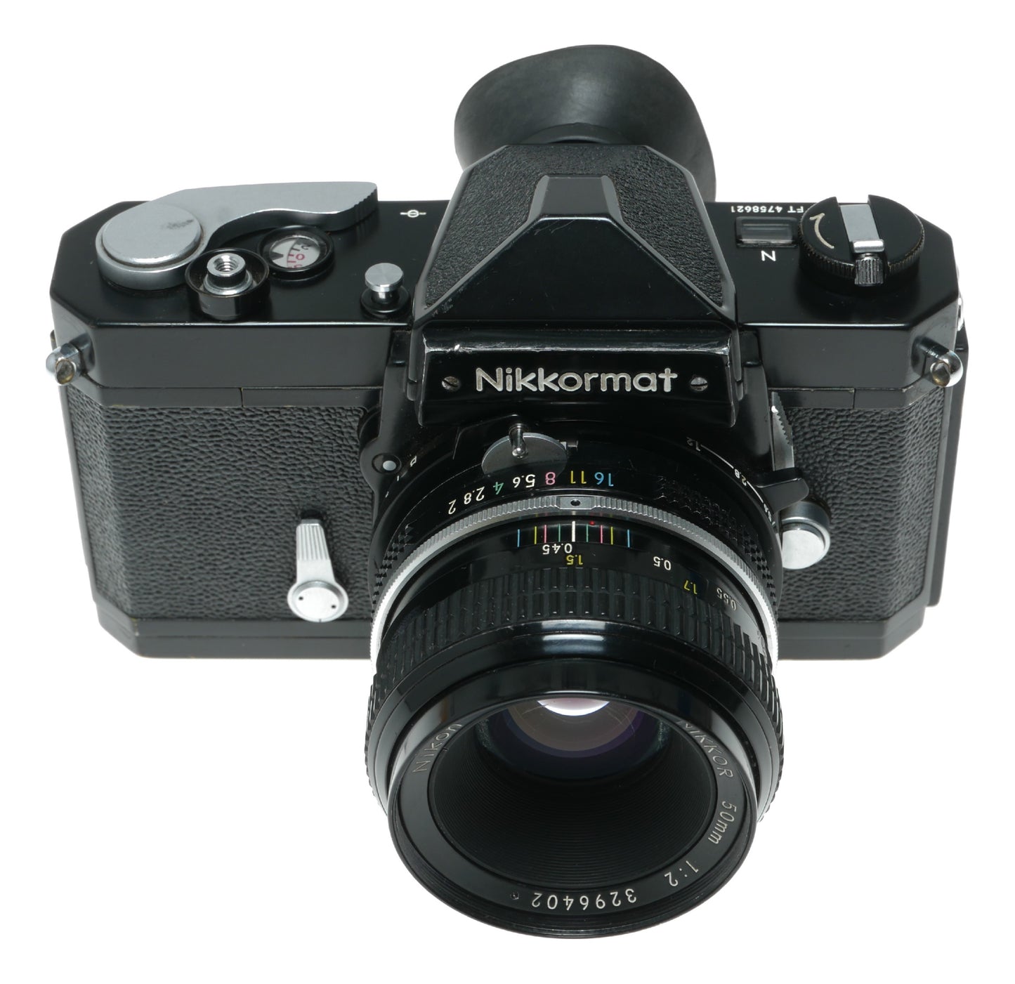 Nikkormat FT Vintage SLR Camera with Nikon NIKKOR 50mm f/2 Lens - View 3