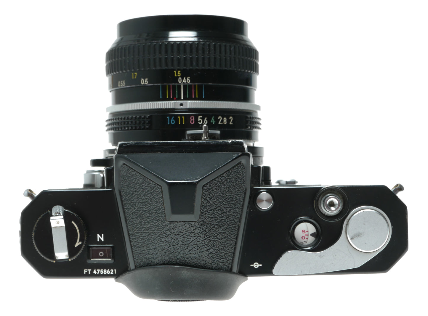 Nikkormat FT Vintage SLR Camera with Nikon NIKKOR 50mm f/2 Lens - View 5