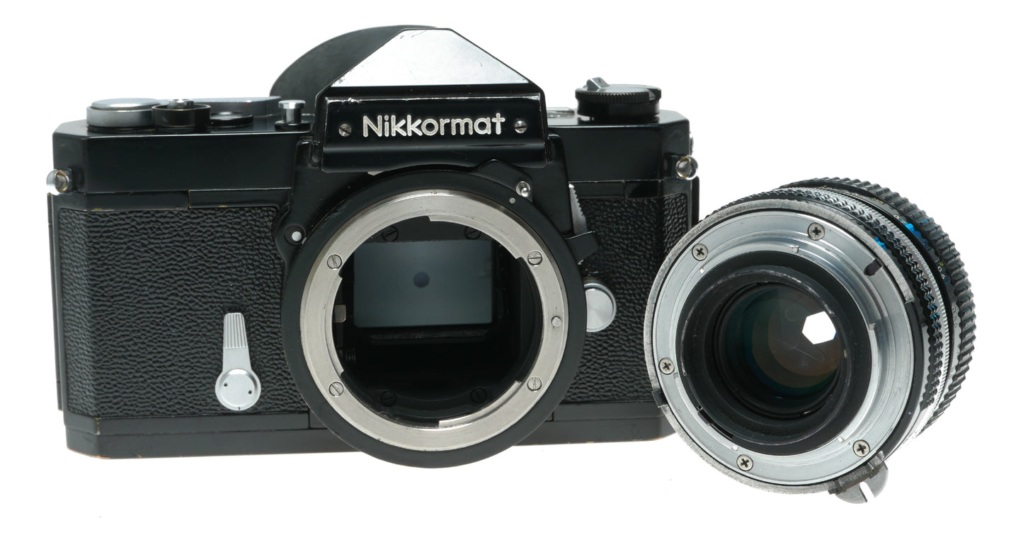 Nikkormat FT Vintage SLR Camera with Nikon NIKKOR 50mm f/2 Lens - View 9