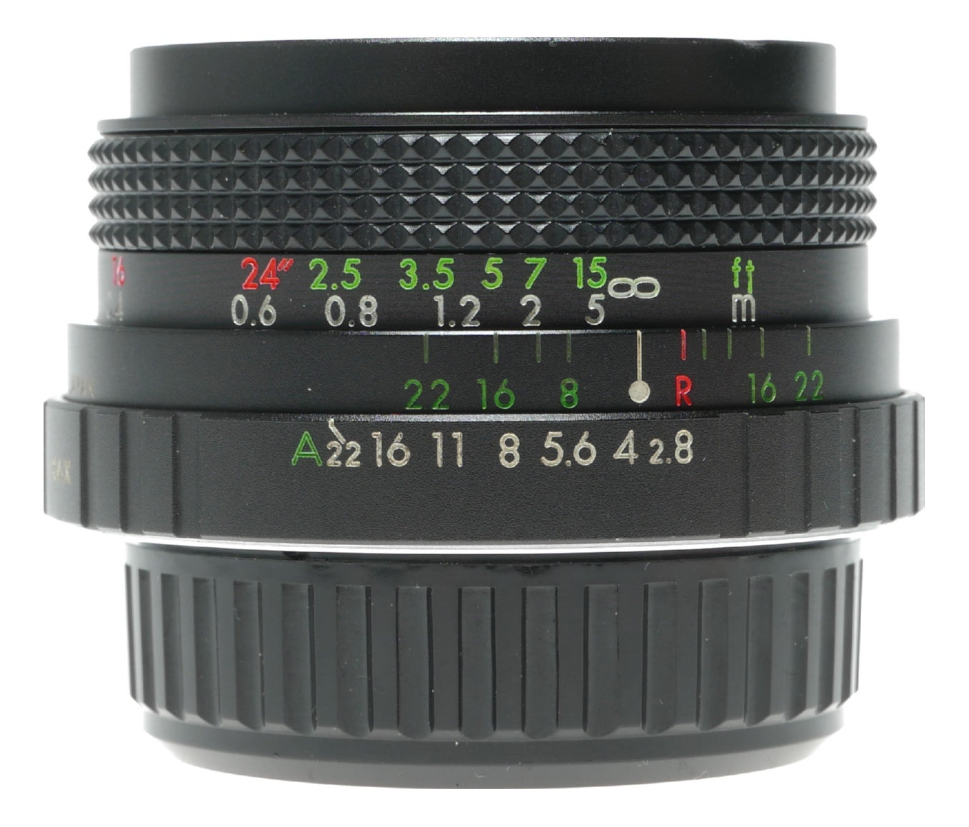 Hanimex Hi Tec 28mm f/2.8 Wide Angle Lens, Multi-Coated, Automatic, 49mm Filter Thread - View 8