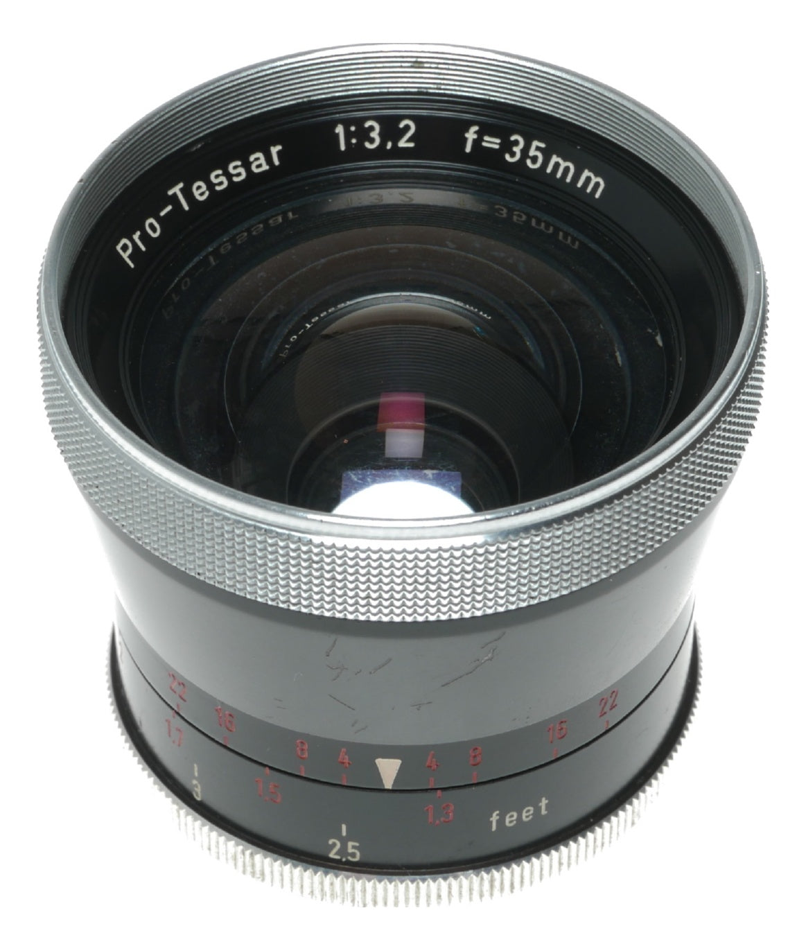 Carl Zeiss Pro-Tessar 35mm f/3.2 Vintage Camera Lens Made in Germany - View 2