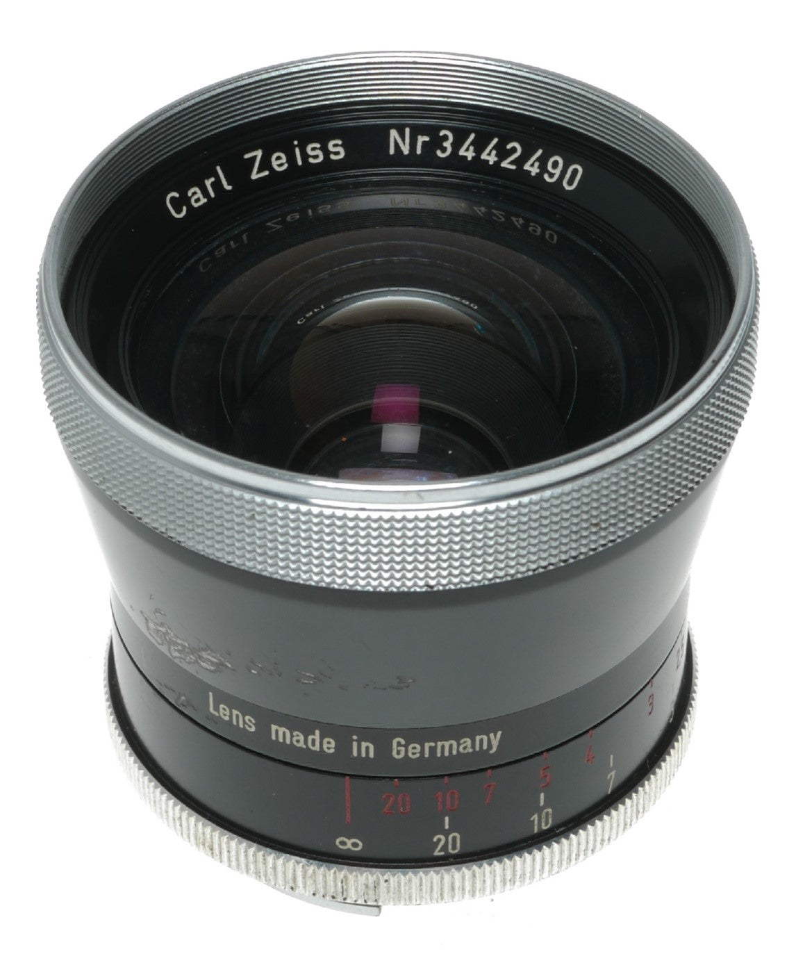 Carl Zeiss Pro-Tessar 35mm f/3.2 Vintage Camera Lens Made in Germany - View 3