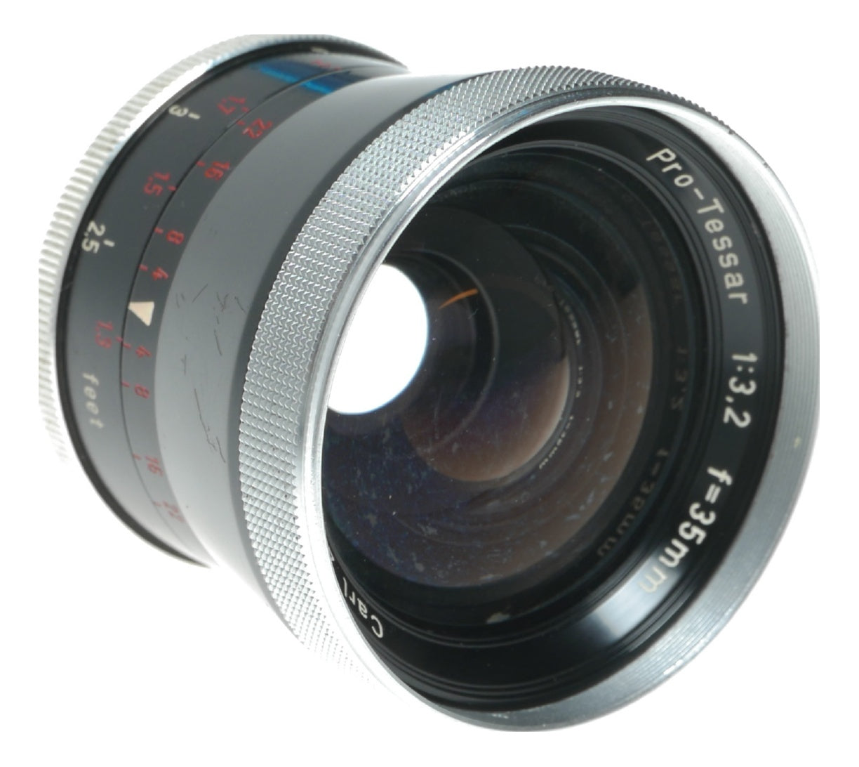 Carl Zeiss Pro-Tessar 35mm f/3.2 Vintage Camera Lens Made in Germany - View 6