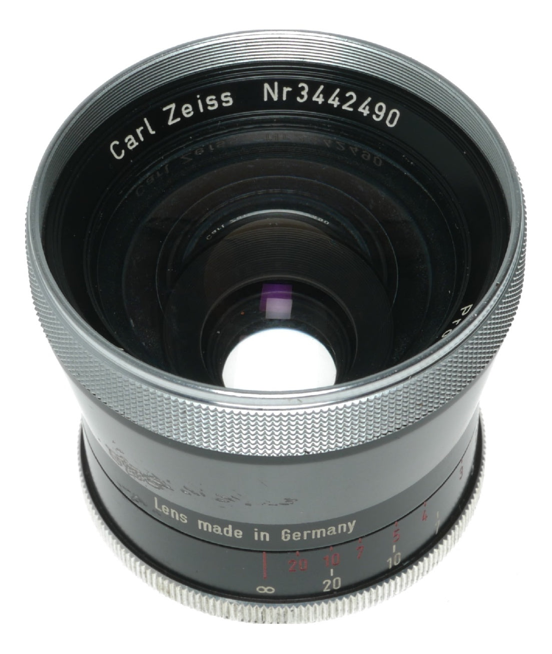 Carl Zeiss Pro-Tessar 35mm f/3.2 Vintage Camera Lens Made in Germany - View 10