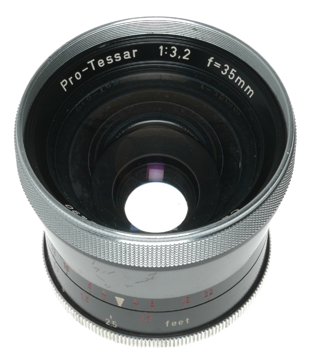 Carl Zeiss Pro-Tessar 35mm f/3.2 Vintage Camera Lens Made in Germany - View 11