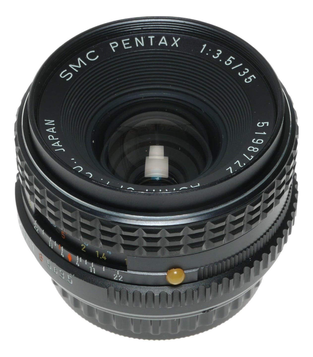SMC Pentax 35mm f/3.5 Vintage Prime Lens by Asahi Optical Co. Japan - View 9
