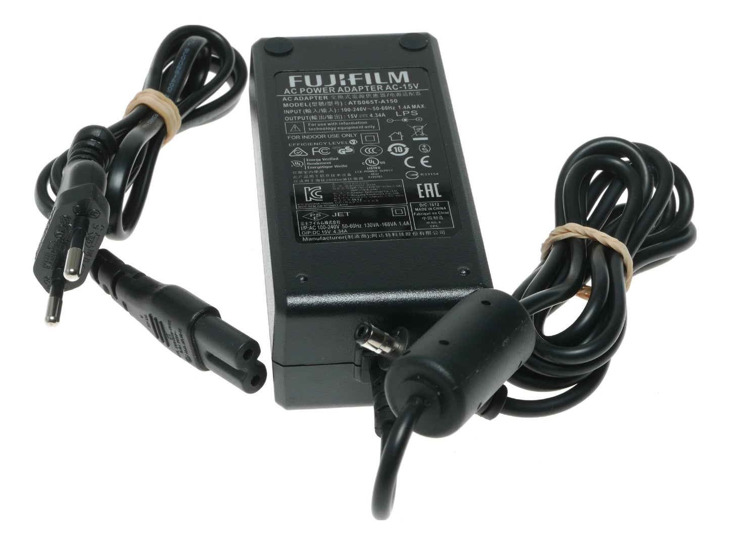 Fujifilm AC-15V AC Power Adapter for Cameras, 15V 2.3A Output, 100-240V Input - View 7