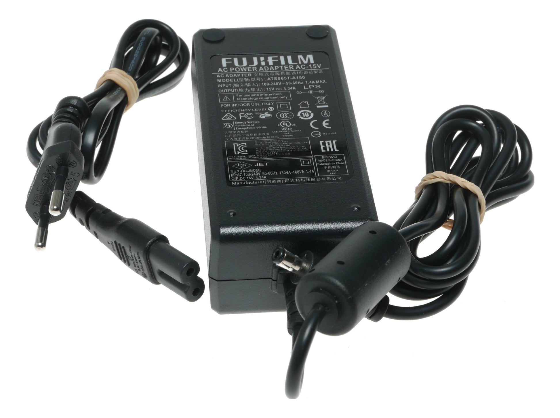 Fujifilm AC-15V AC Power Adapter for Cameras, 15V 2.3A Output, 100-240V Input - View 7
